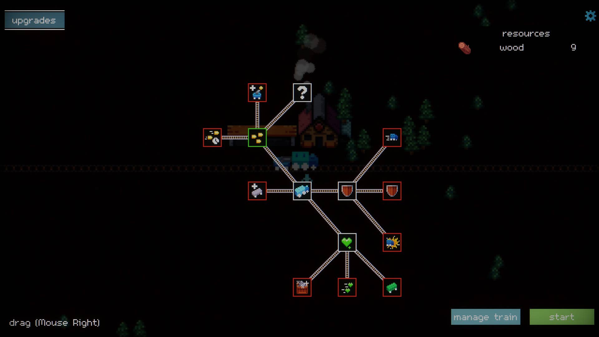 A train being upgraded in Trainatic.