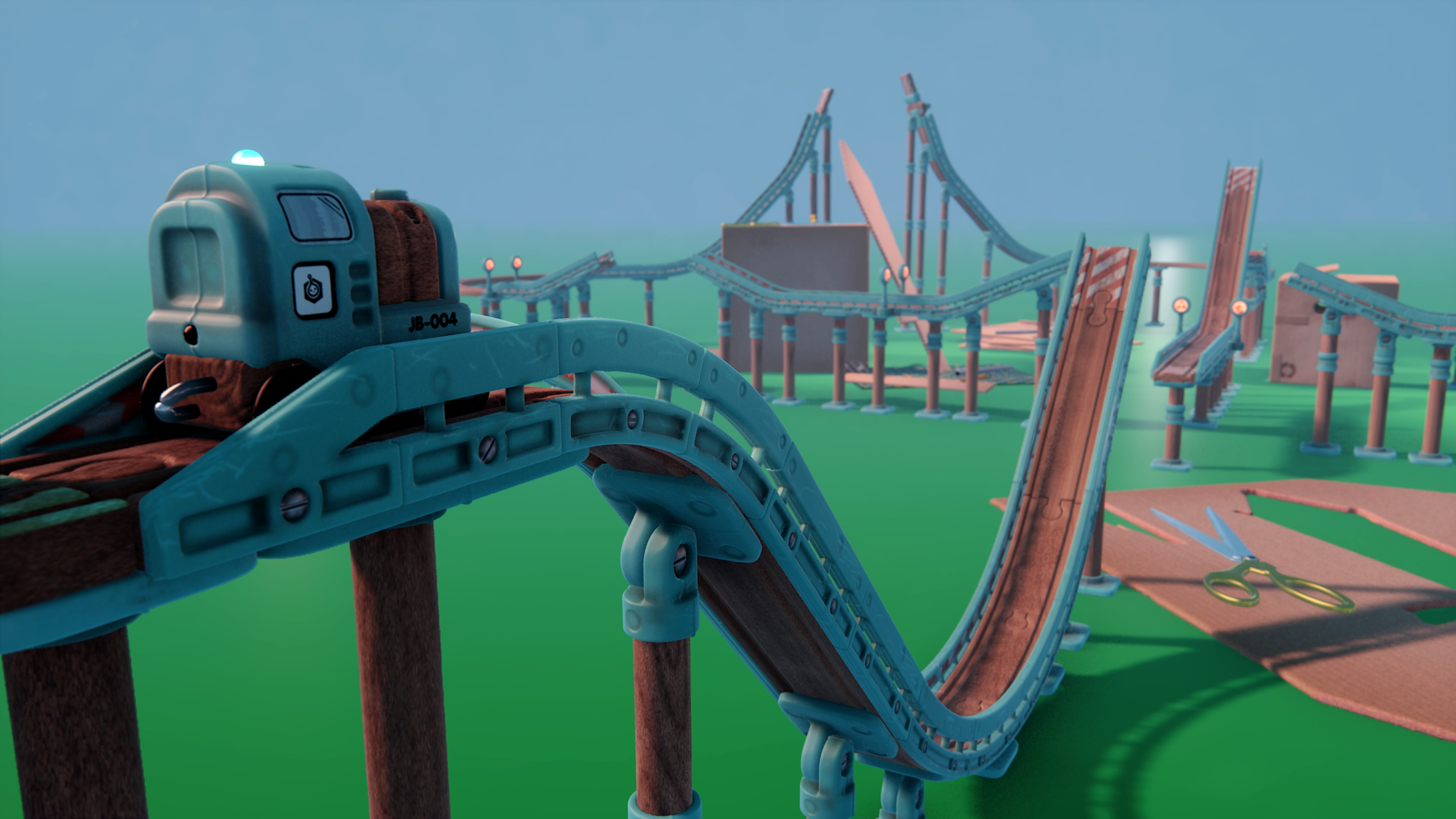 A ramp ending in a jump in Tren