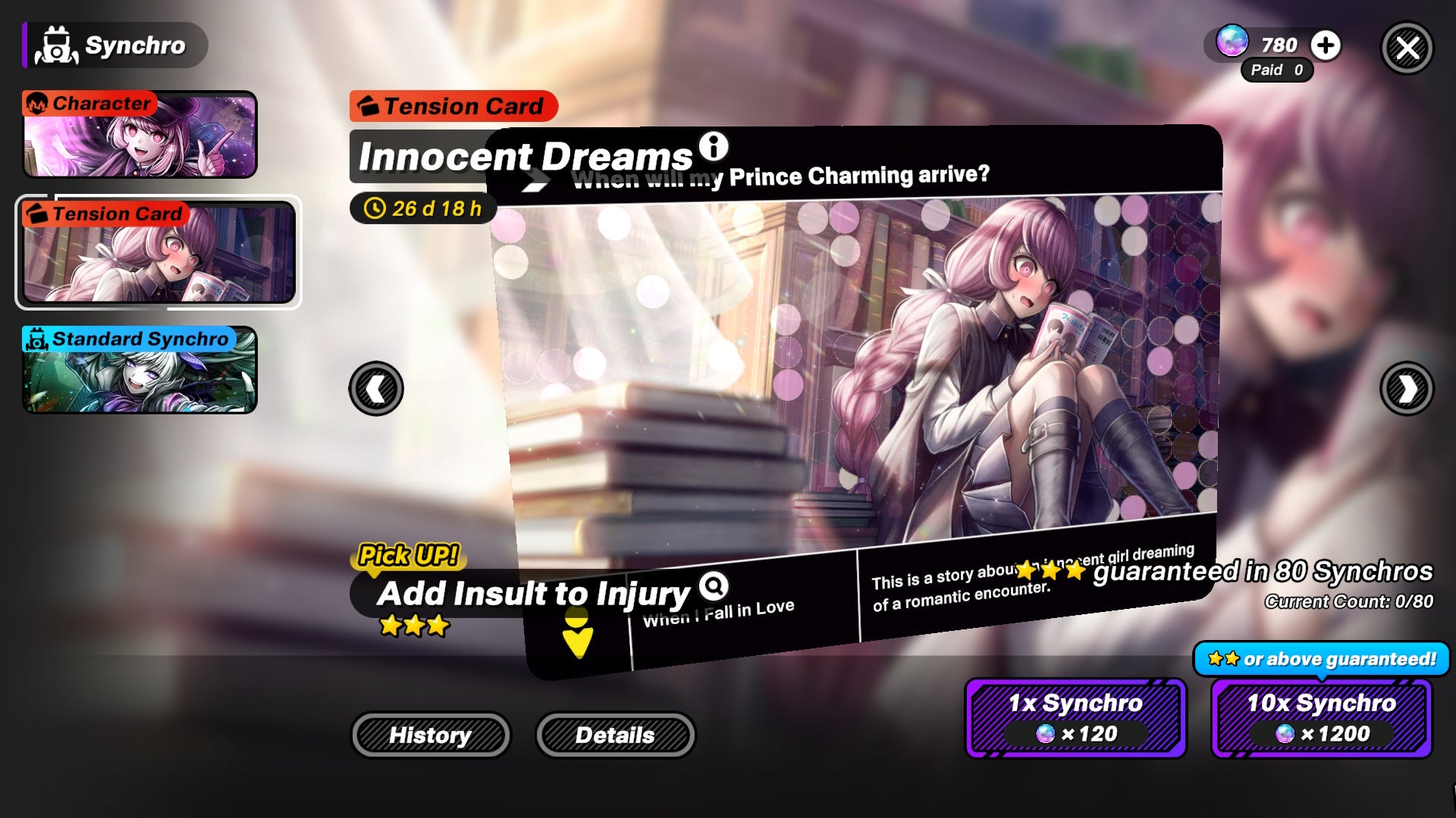 Tsuruko Semba&rsquo;s Tension Card Banner in Tribe Nine.