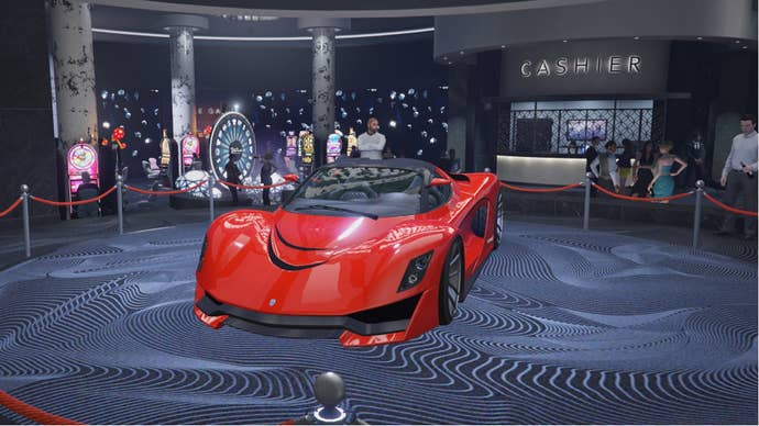 The Turismo R as a podium vehicle in GTA Online