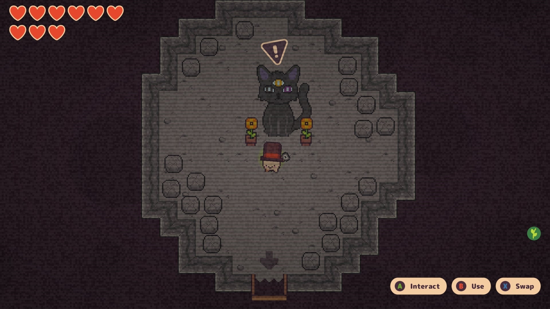 Turnip Boy stands in Crumbling Cavern in Turnip Boy Commits Tax Evasion - 15