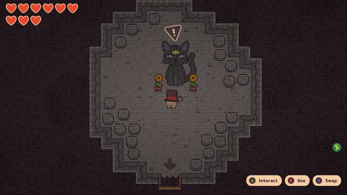 Turnip Boy stands in Crumbling Cavern in Turnip Boy Commits Tax Evasion