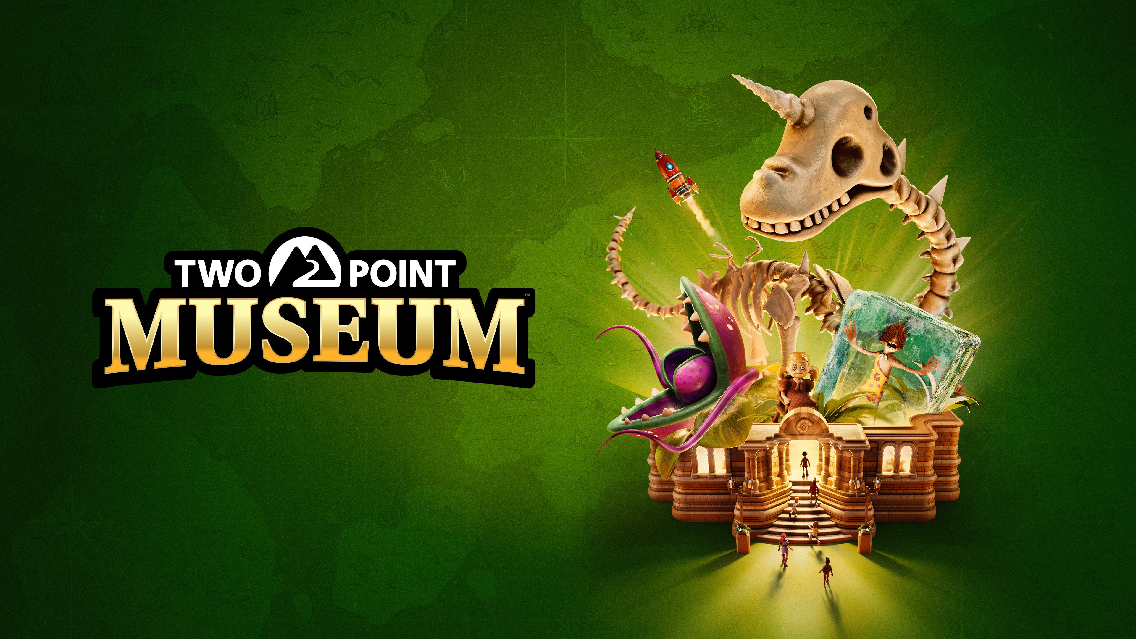 Key artwork and logo for Two Point Museum is shown