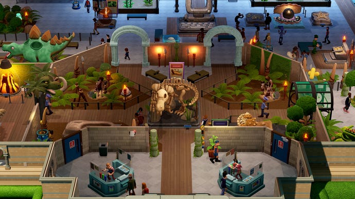 A busy entrance hall in Two Point Museum.