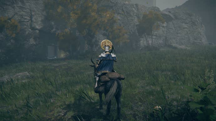 The entrance to the Deathtouched Catacombs in Elden Ring.