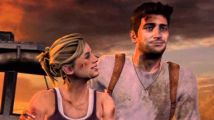 Nate Drake and Elena Fisher in Uncharted Drake’s Fortune