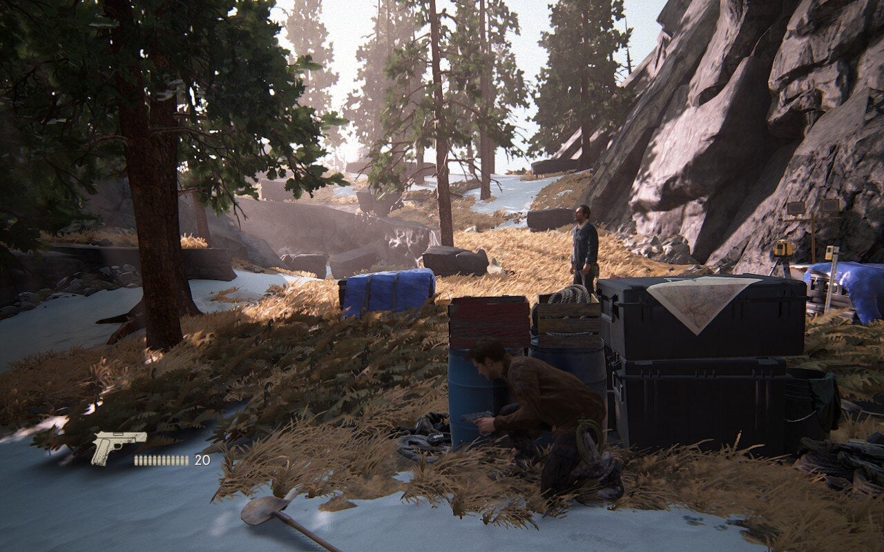 A Steam Deck screenshot of Uncharted: Legacy of Thieves Collection, running on Low quality settings.