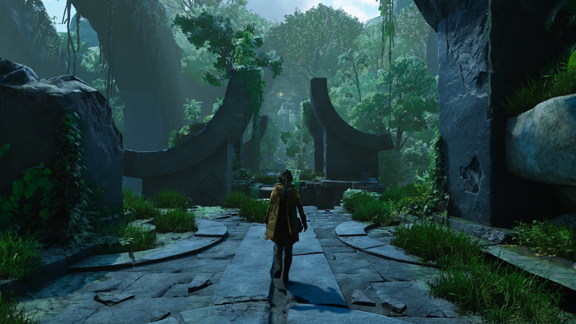 A woman walks through a jungle ruin in Unknown 9: Awakening - 3