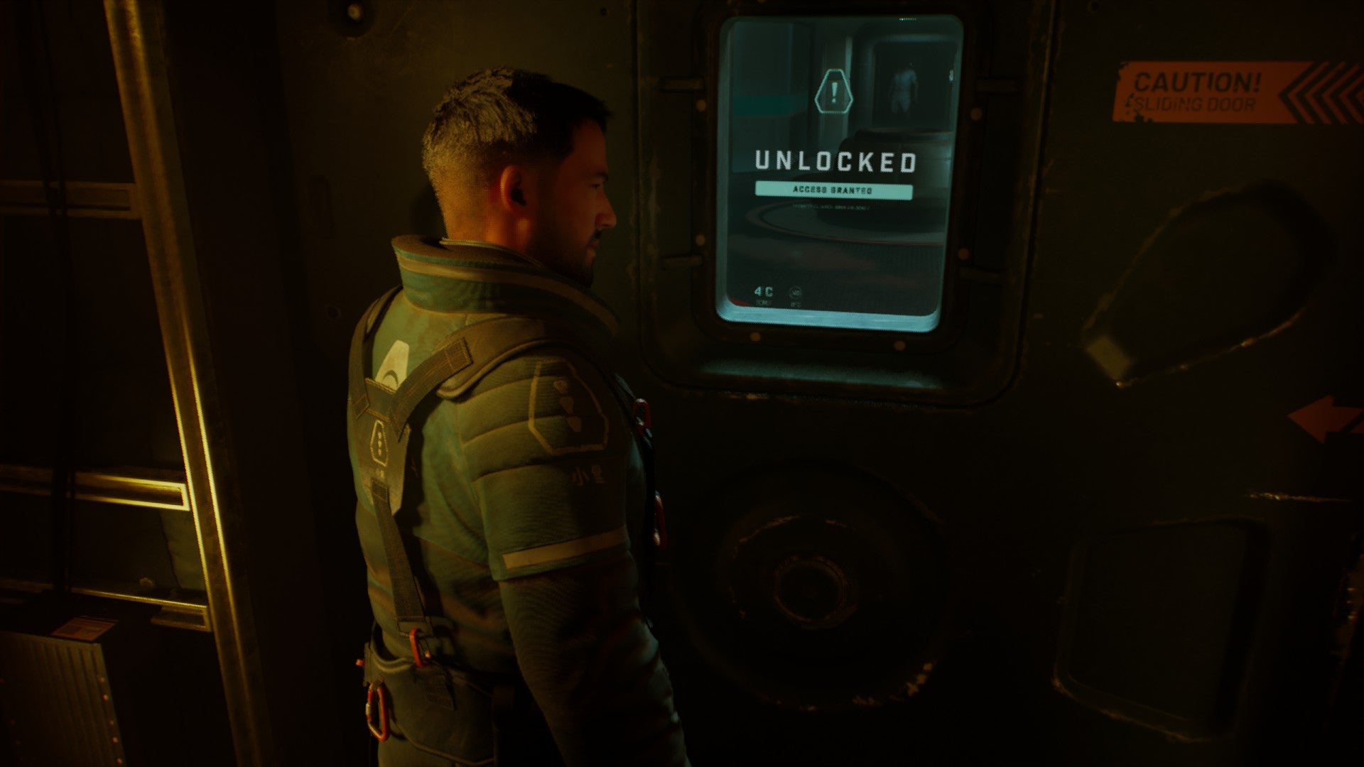 Jack heads towards a door within the fort that has been unlocked.