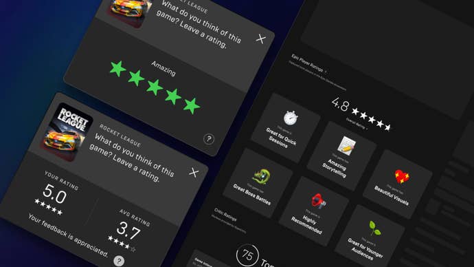 Epic’s new game ratings system, designed to avoid review bombing.