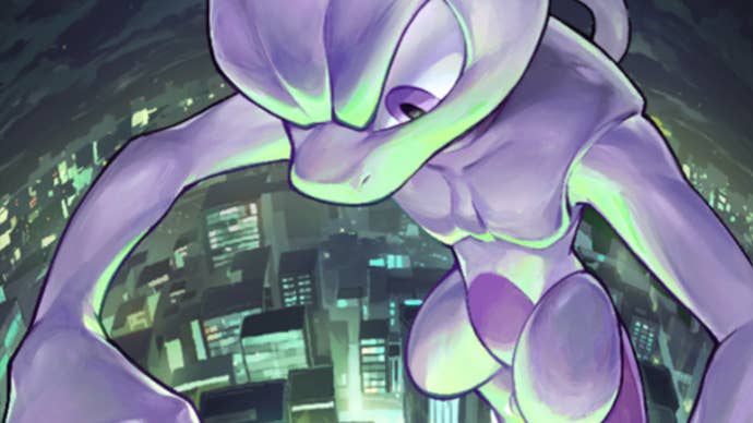 Pokémon TCG Pocket promo card Mewtwo artwork.