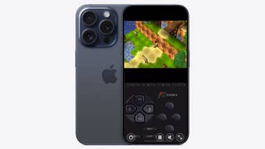 iPhone product image showing the Gamma app on screen.
