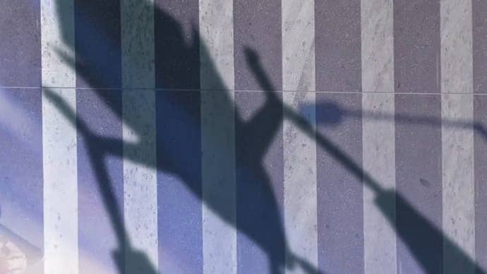 Necrozma’s shadow appears over a pedestrian crossing in this live-action Pokémon Go teaser.