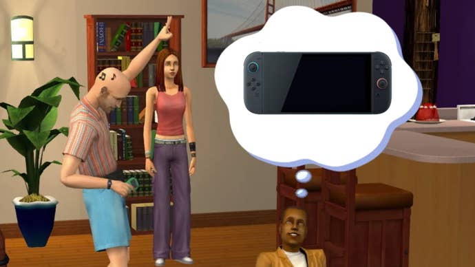 A Sim dreaming of Switch 2.