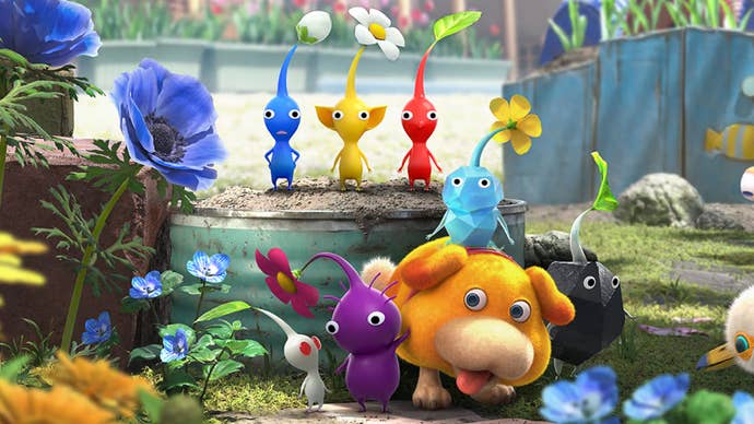Pikmin 4 cover artwork.