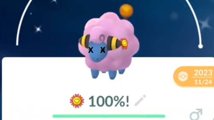 FleeceKing’s prize shundo Mareep, which has now been deleted.