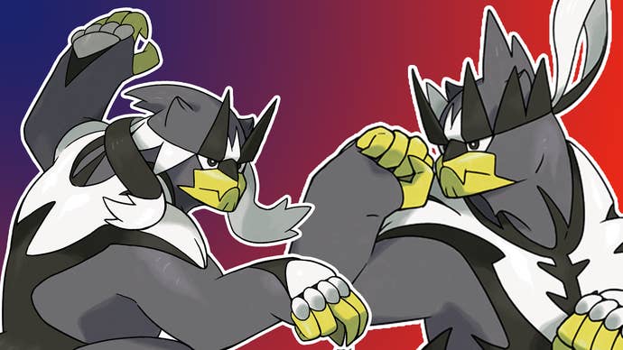 Legendary Pokémon Urshifu’s two forms.