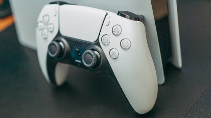 A PlayStation 5 controller.