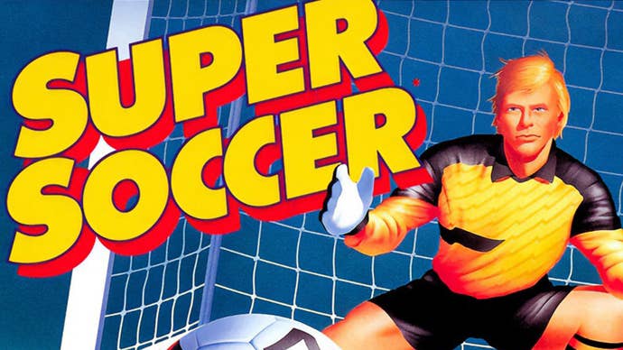 Super Soccer boxart.