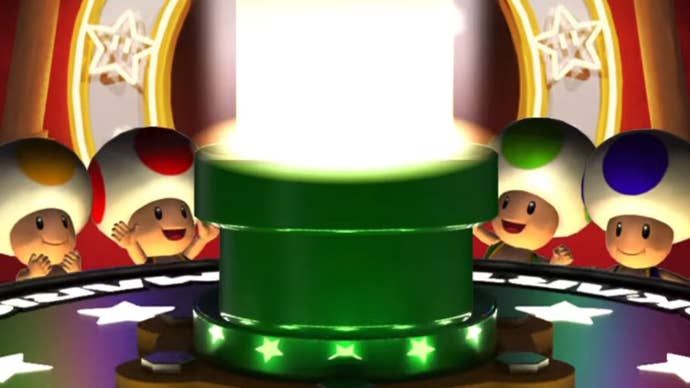 Mario Kart Tour’s gacha warp pipe.