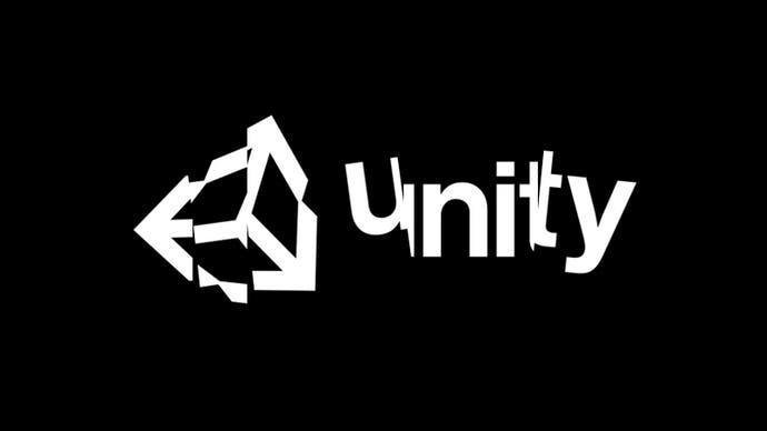 A splintered version of Unity's logo.