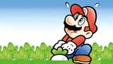 Mario pulls up a vegetable in this Super Mario Advance artwork.