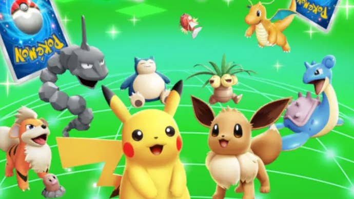 Pokémon TCG Pocket in-game image showing Pikachu and Eevee.
