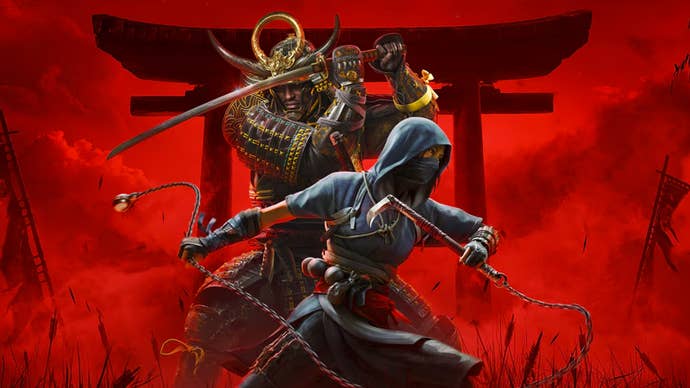 Assassin’s Creed Shadows artwork showing Yasuke and Naoe.