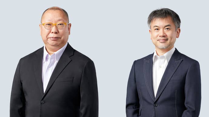 Nintendo’s Takashi Tezuka and Shiro Mouri.