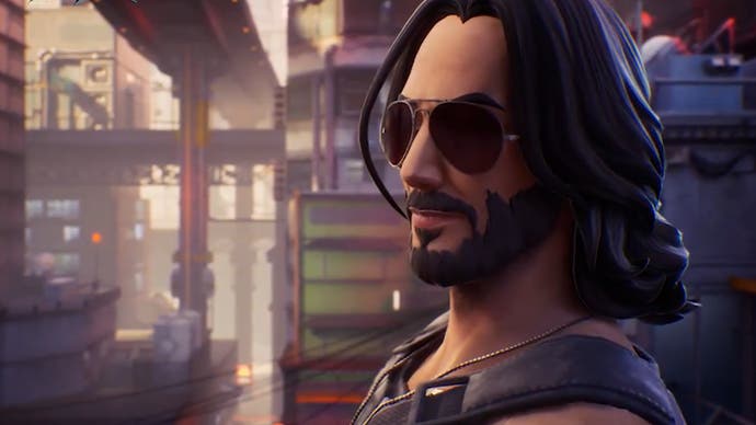 Johnny Silverhand in Fortnite.