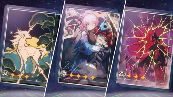 An image made up of three different light cones in Honkai Star Rail