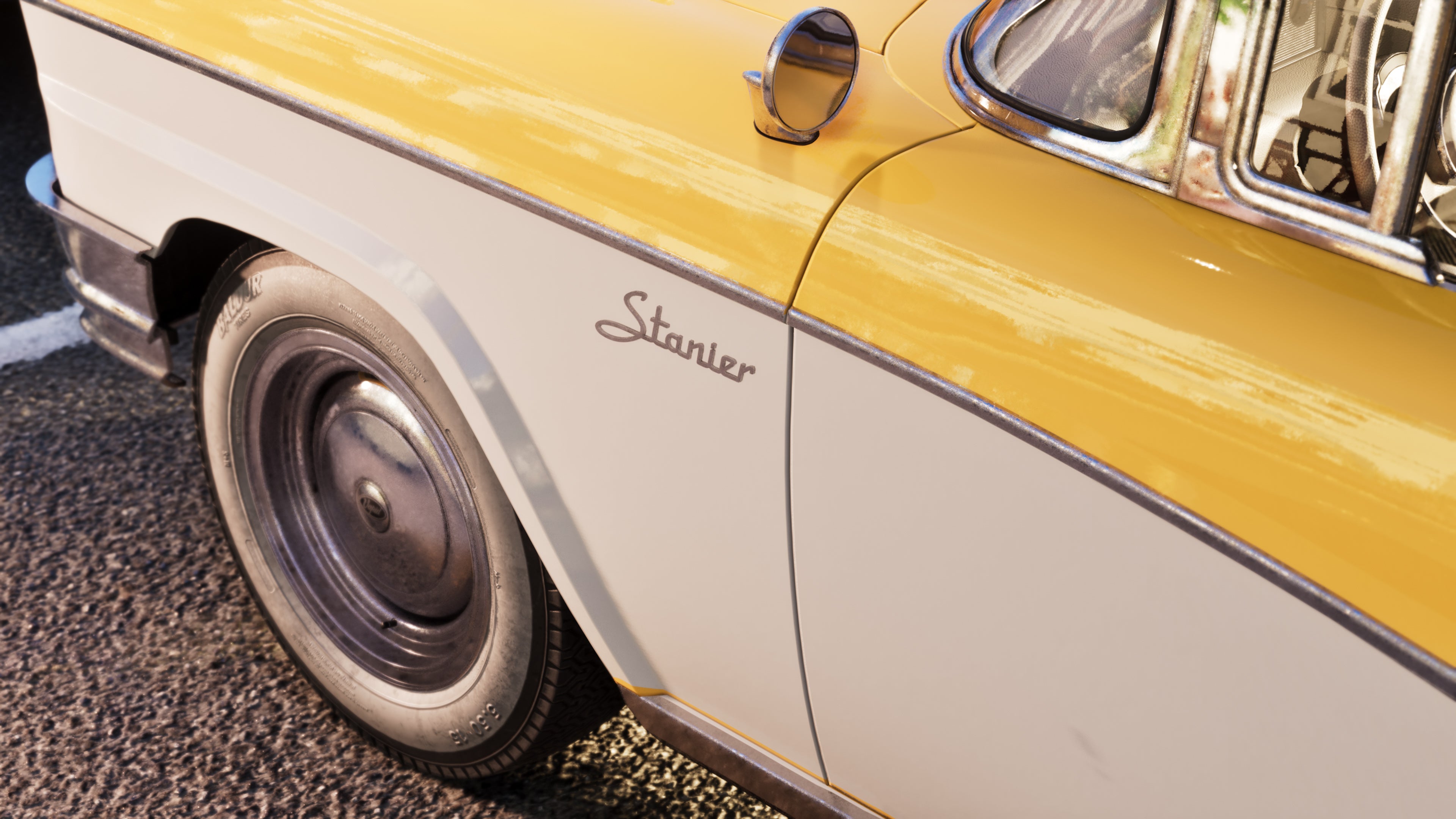 Official GTA 6 image showing the Vapid Stanier up close from the side