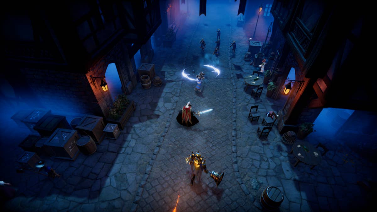 Multiplayer action in V Rising.