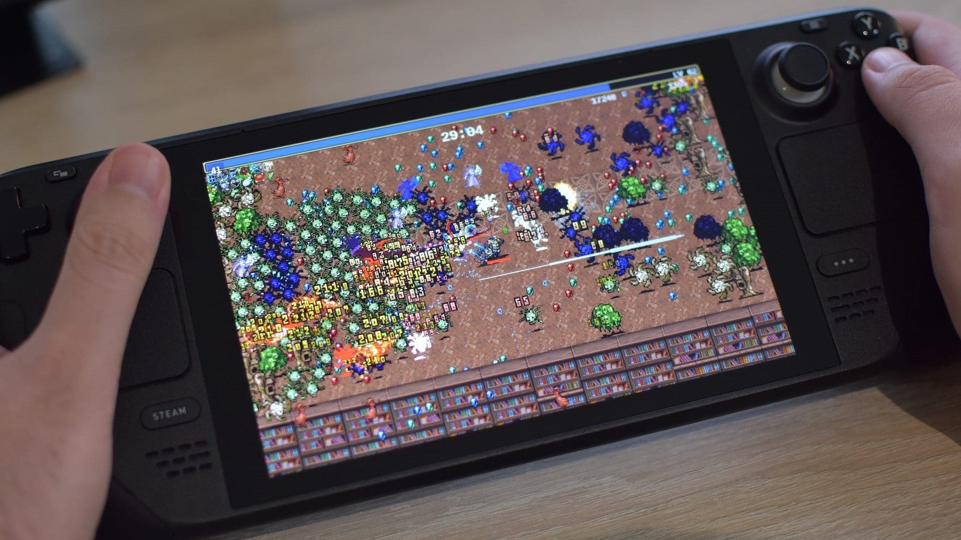 Vampire Survivors running on a Steam Deck. - 3