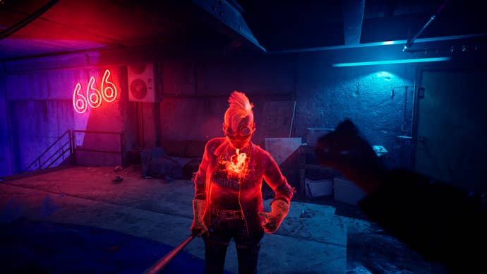 An Anarch with their pumping heart highlighted in Vampire: The Masquerade - Bloodlines 2.
