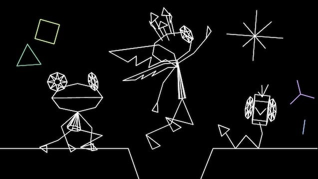 Three different Vib Ribbon characters are shown in key art for the game - 21