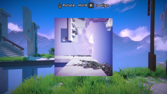 A 2D image of a right-angled ledge is situated in a 3D world in Viewfinder