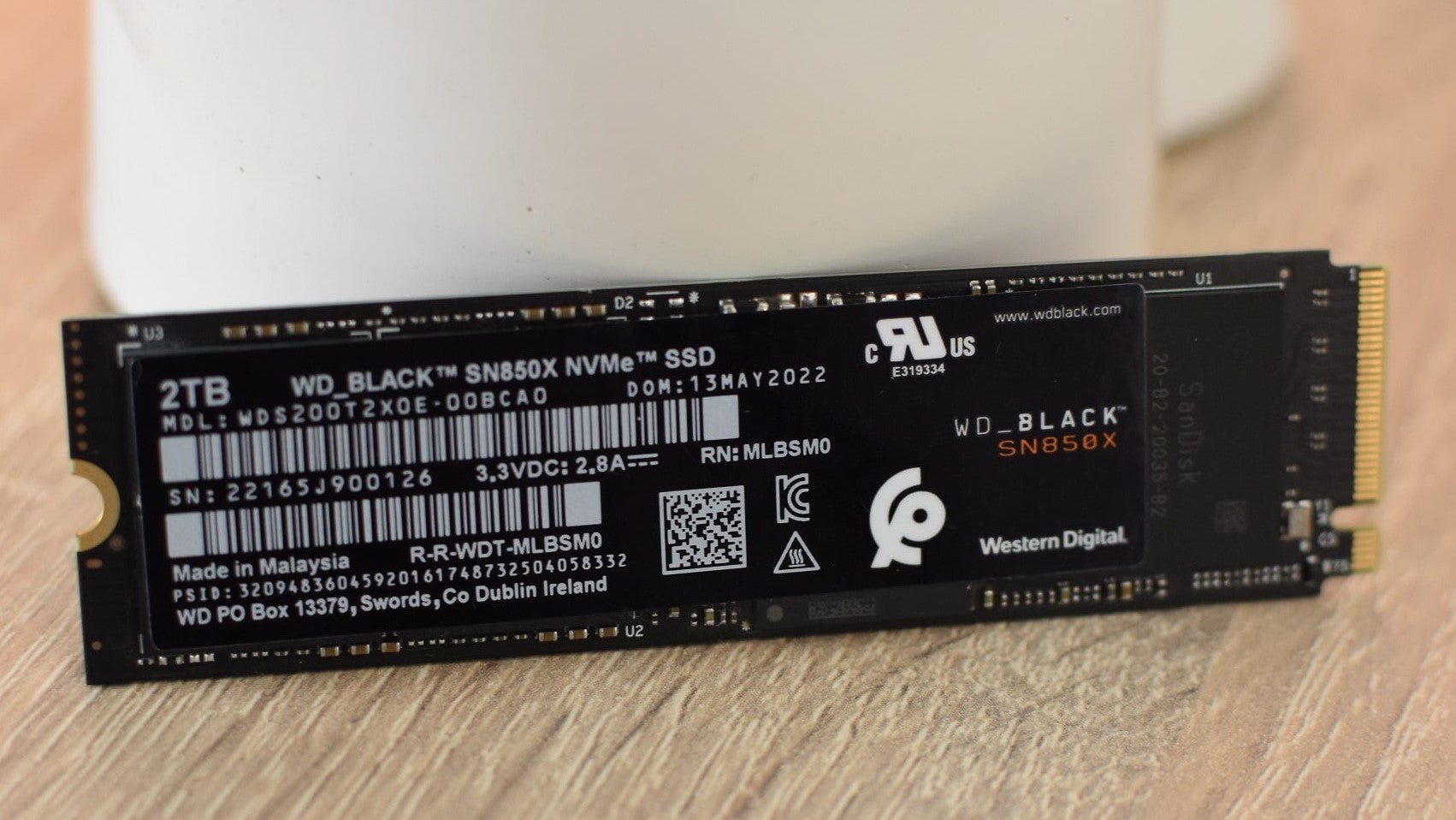 The WD Black SN850X SSD. - 1