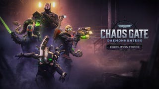 Four assassins pose for battle in key art for Warhammer 40,000 - Chaos Gate Daemonhunter