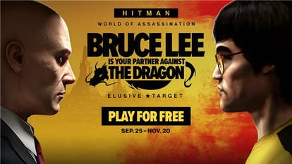Agent 47 and Bruce Lee looking astatine each different done the rubric creation for a Bruce Lee-themed Hitman update.