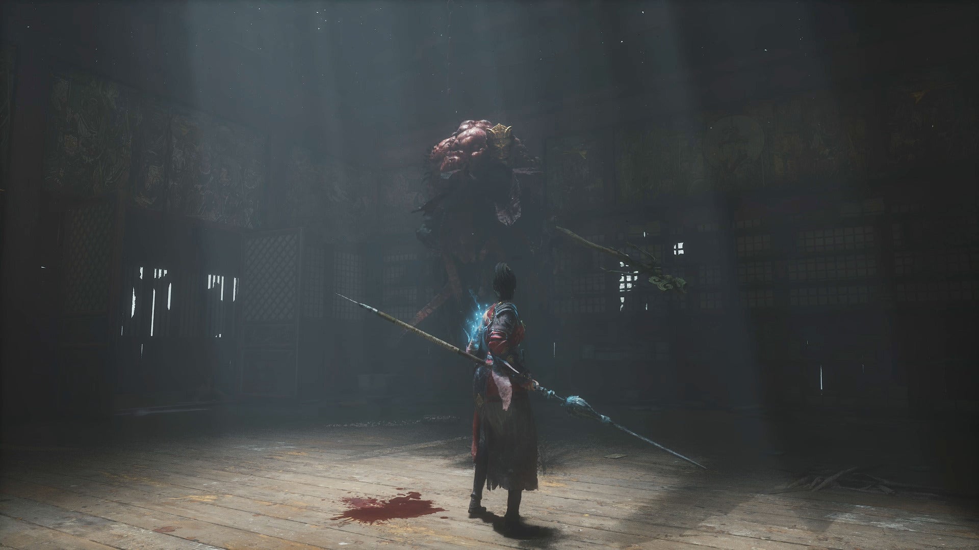 The player fights with Feathered Priest Lu Bingzhang in Shu Sanctum of WUCHANG: Fallen Feathers - 3