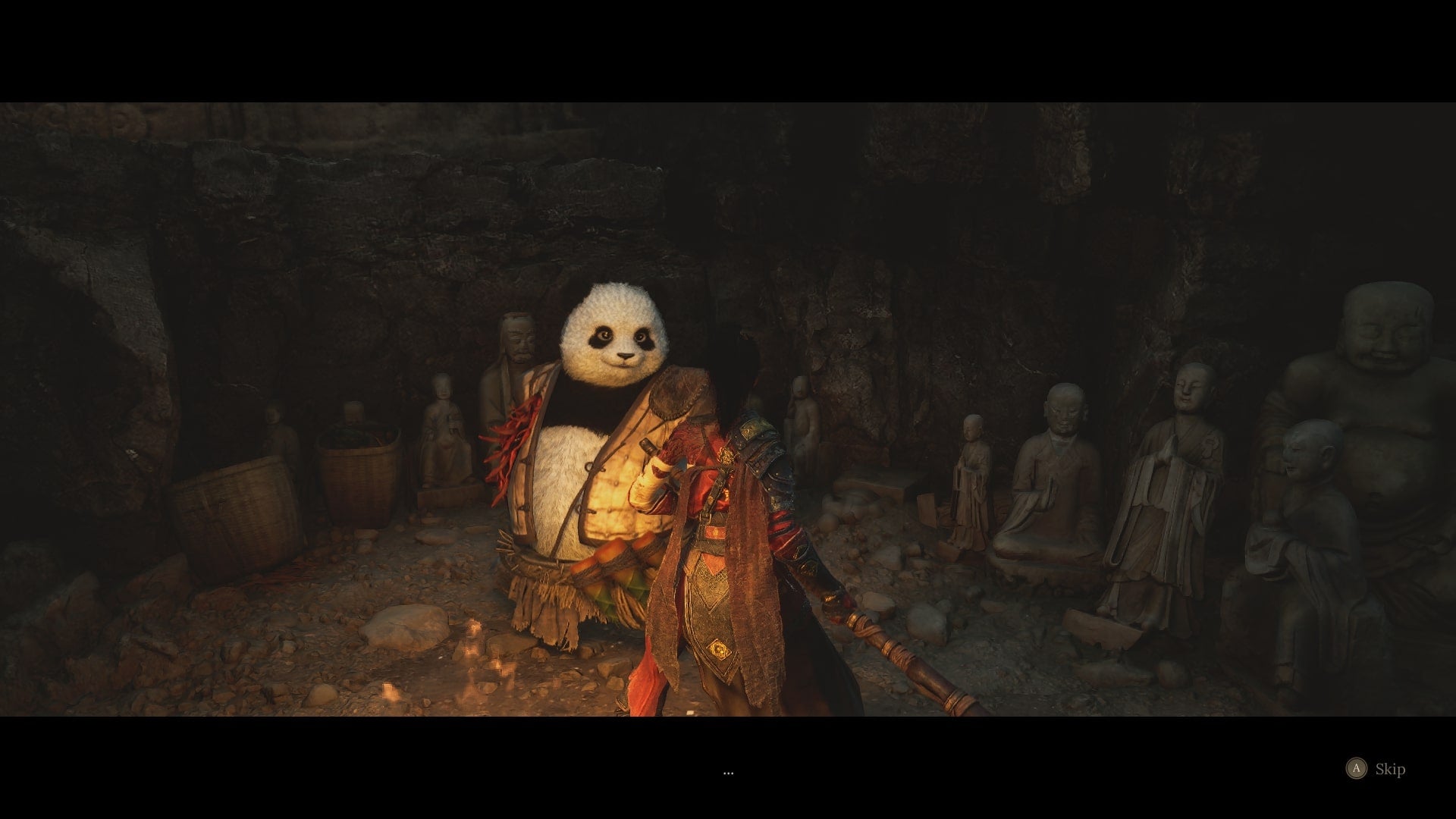 Wuchang speaks to the Panda in WUCHANG: Fallen Feathers - 3