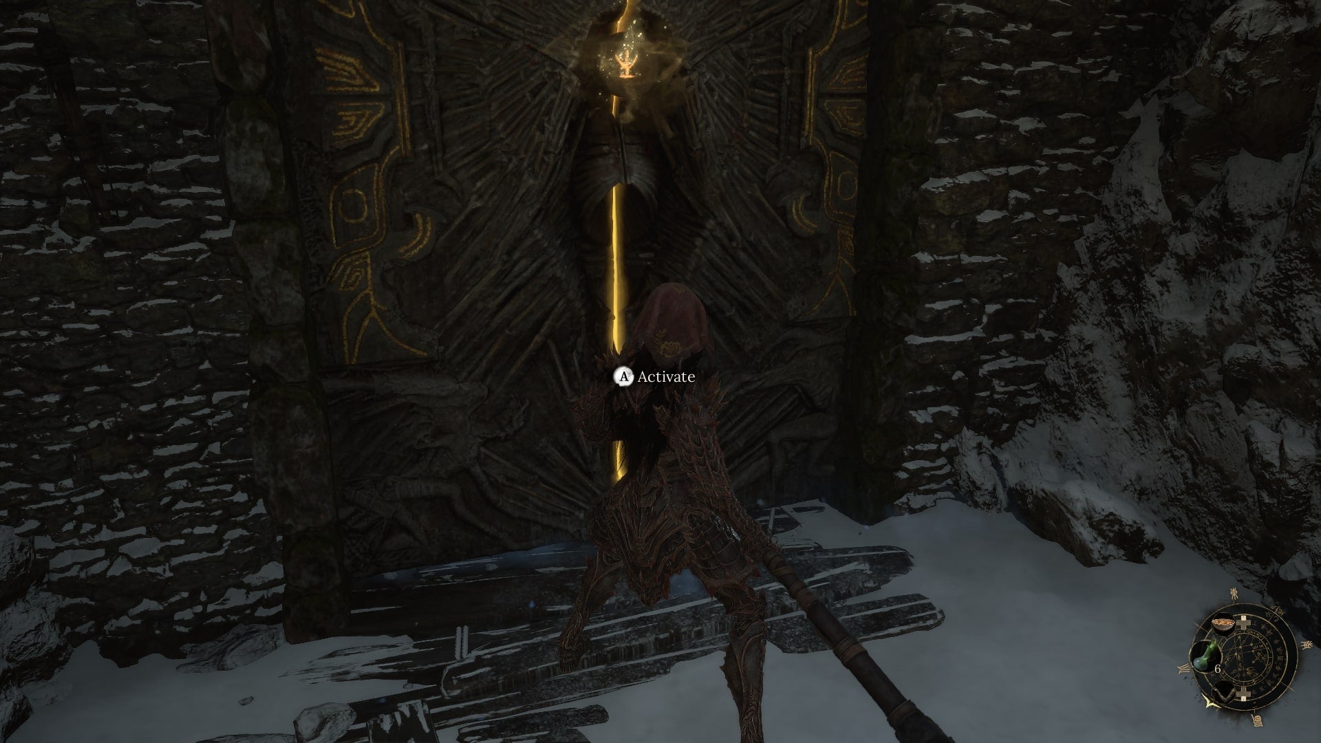 Wuchang stands in front of the Cloudspire Outskirts Benediction Gate in WUCHANG: Fallen Feathers - 5