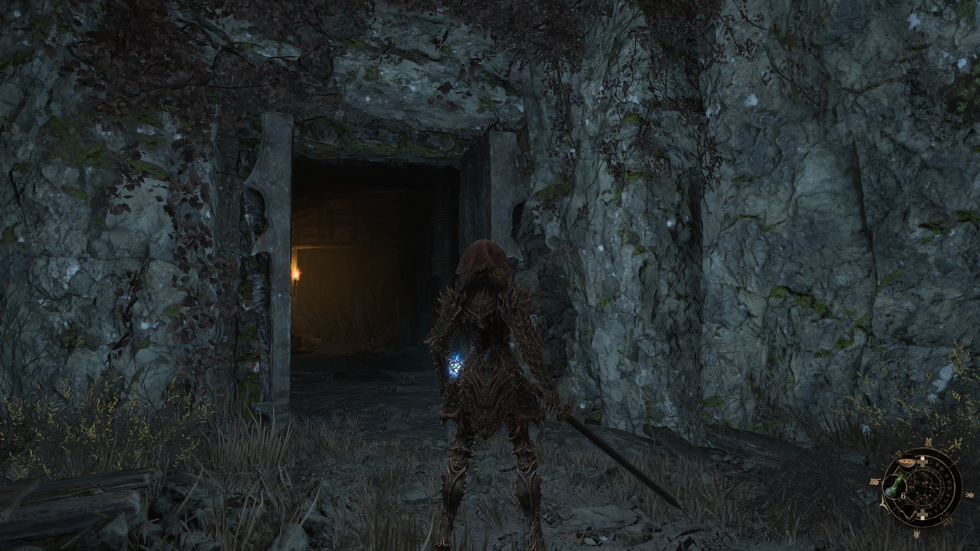 Wuchang stands in front of the Hillswatch Benediction Gate in WUCHANG: Fallen Feathers - 4