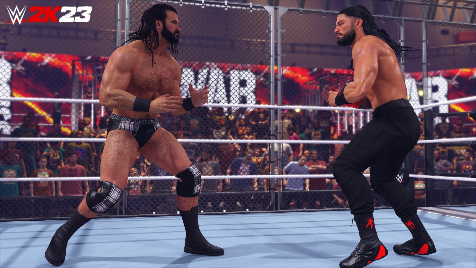 cage fight in WWE 2K23 - 4