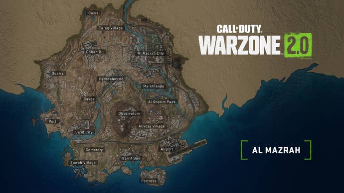Call Of Duty Warzone 2.0’s first-look Al Mazrah map.
