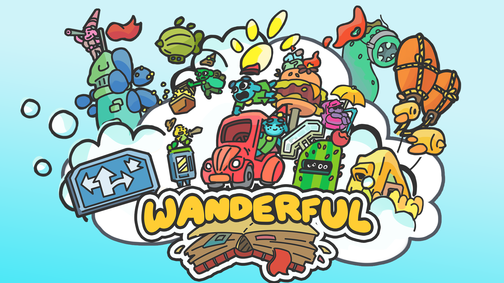 Wanderful colourful key art