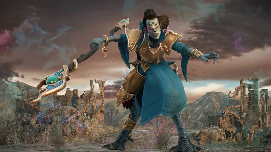 A unit from the Disciples of Tzeentch in Warhammer Age Of Sigmar: Realms Of Ruin