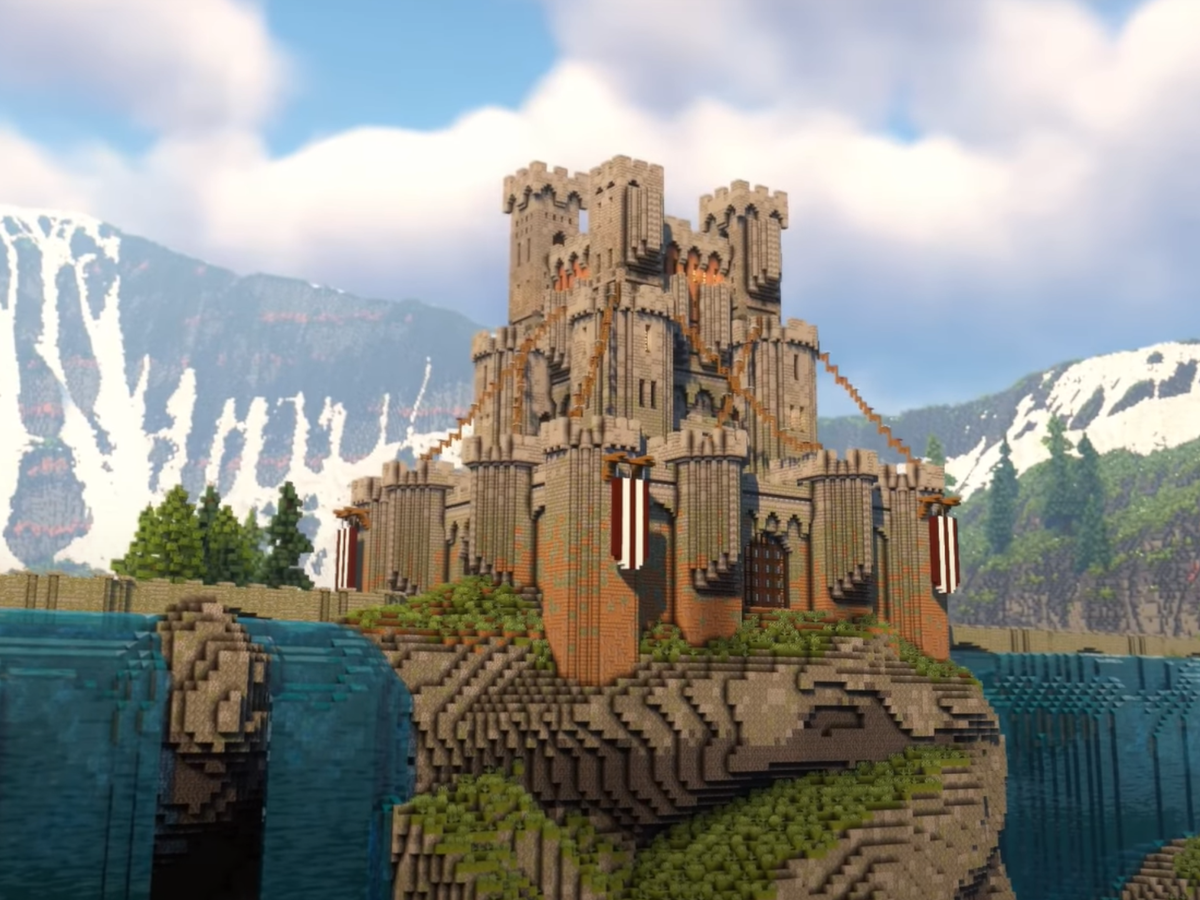 Waterfall Minecraft Build waterfall-minecraft-build