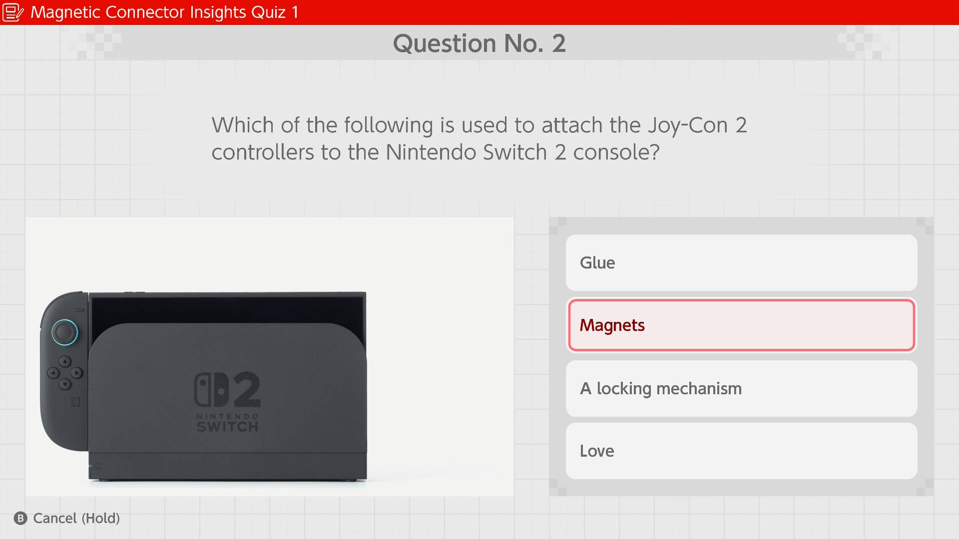 A quiz in Welcome Tour.